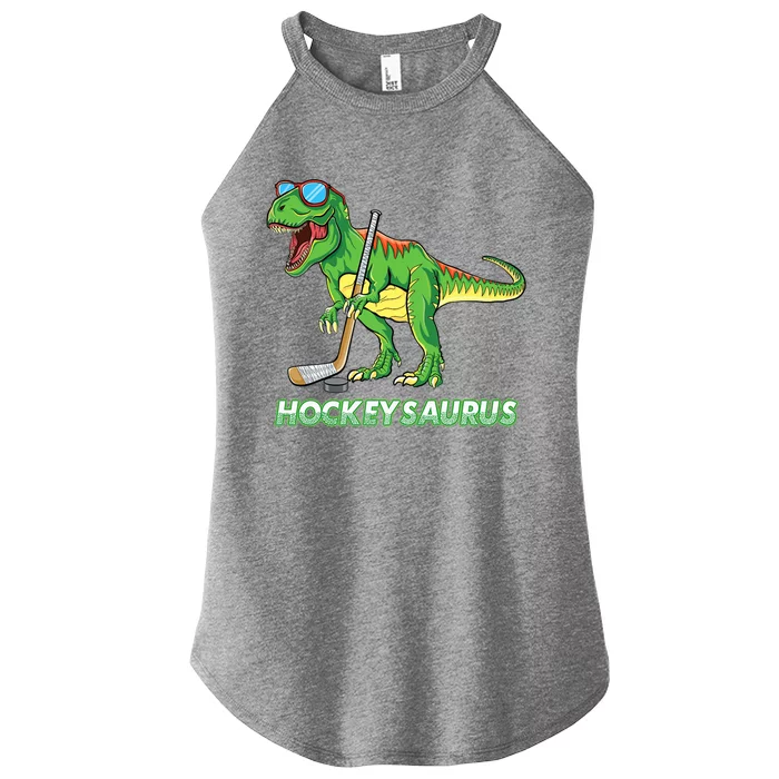 Hockeysaurus Dinosaur Ice Hockey Trex Ice Hockey Premium Women’s Perfect Tri Rocker Tank