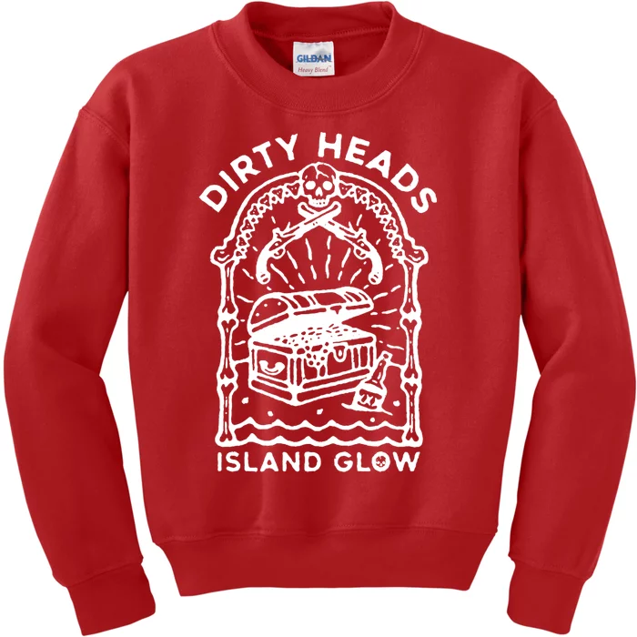 Heads Dirty Island Glow Apparel Kids Sweatshirt