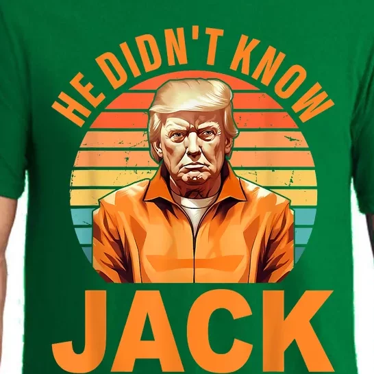 He Didnt Know Jack Trump Apparel Pajama Set