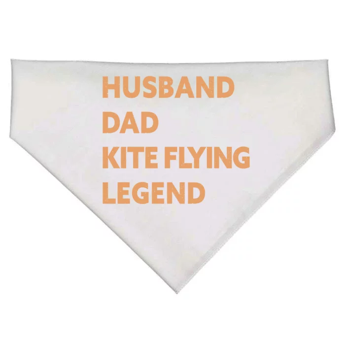 Husband Dad Kite Flying Legend Funny Kite Flyer Great Gift USA-Made Doggie Bandana