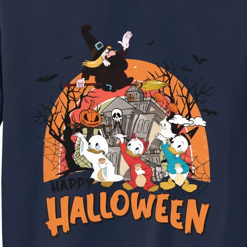 Huey Dewey Louie Duck Witch Hazel Trick Or Treat Halloween Tall Sweatshirt