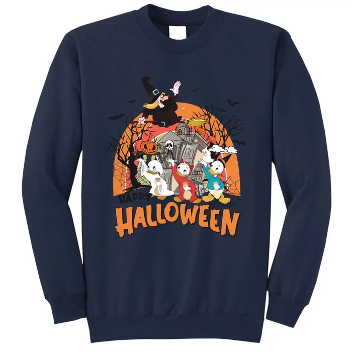 Huey Dewey Louie Duck Witch Hazel Trick Or Treat Halloween Tall Sweatshirt