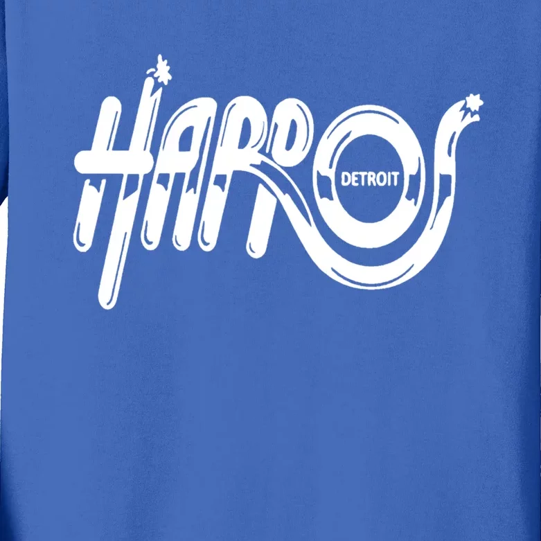 Harpos Detroit Logos Kids Long Sleeve Shirt