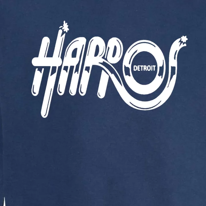 Harpos Detroit Logos Garment-Dyed Sweatshirt