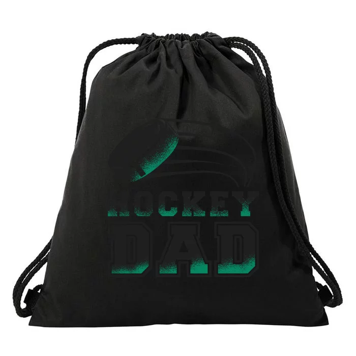 Hockey Dad Logo Drawstring Bag