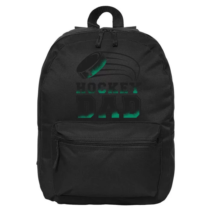 Hockey Dad Logo 16 in Basic Backpack