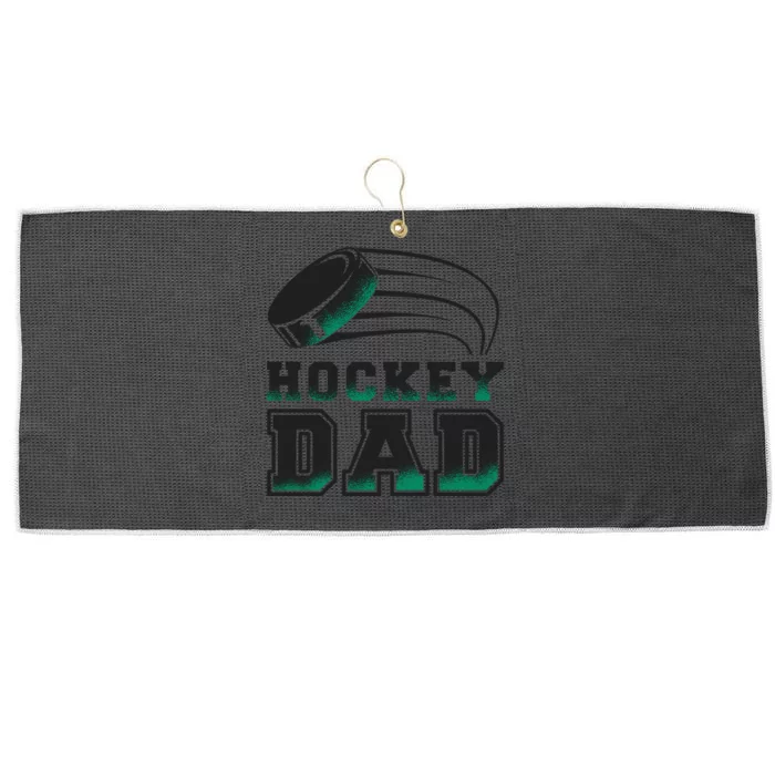 Hockey Dad Logo Large Microfiber Waffle Golf Towel