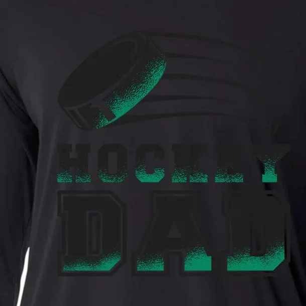 Hockey Dad Logo Cooling Performance Long Sleeve Crew