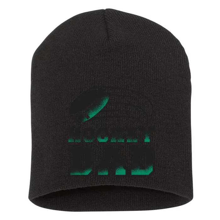 Hockey Dad Logo Short Acrylic Beanie