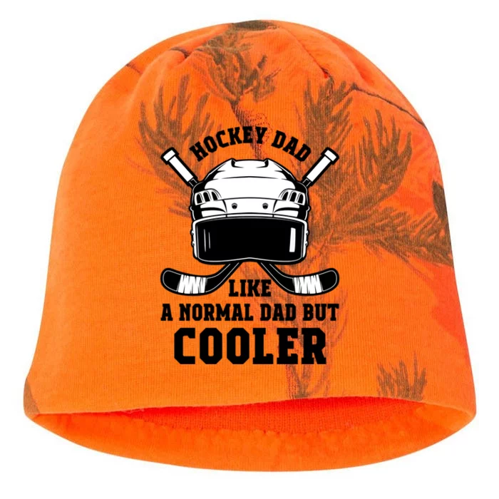 Hockey Dad Like Normal Dad But Cooler Gift Kati - Camo Knit Beanie