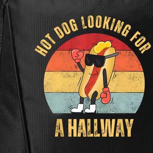 Hot Dog Looking For A Hallway City Backpack