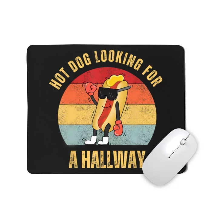 Hot Dog Looking For A Hallway Mousepad