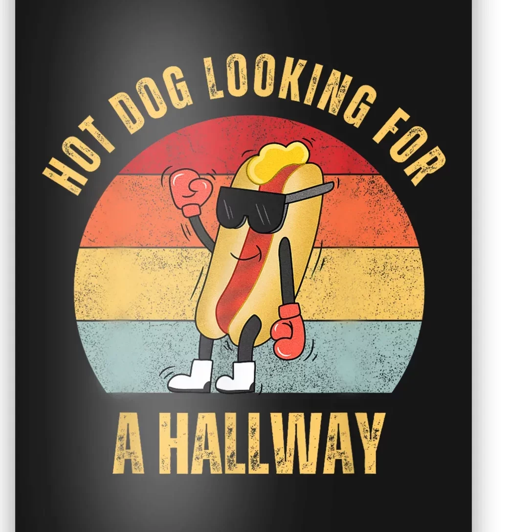 Hot Dog Looking For A Hallway Poster