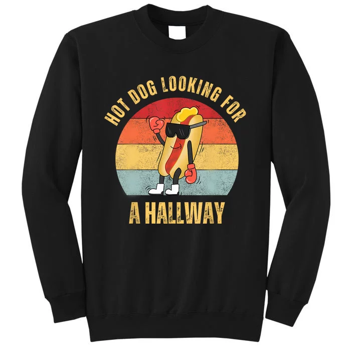 Hot Dog Looking For A Hallway Tall Sweatshirt