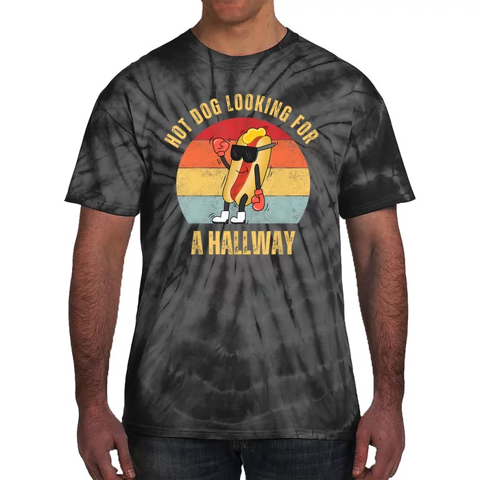 Hot Dog Looking For A Hallway Tie-Dye T-Shirt