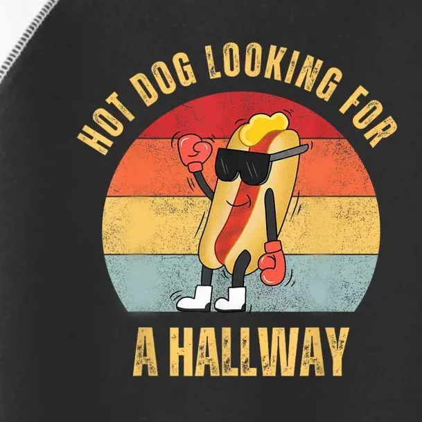 Hot Dog Looking For A Hallway Toddler Fine Jersey T-Shirt