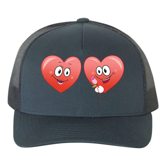 Heart Design Love Partnership Rotic Partner Heart Gift Yupoong Adult 5-Panel Trucker Hat