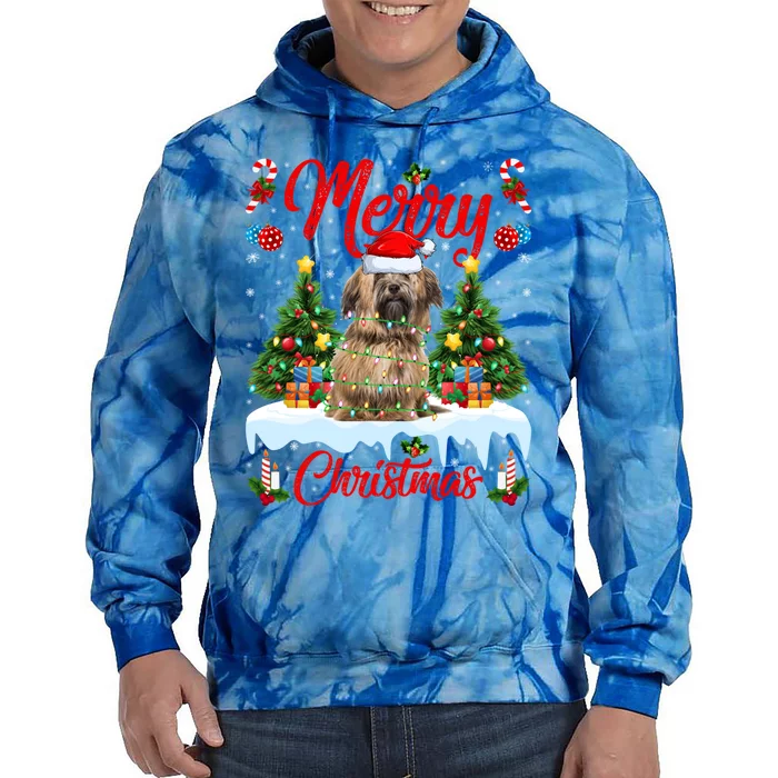 Havanese Dog Lights Xmas Tree Santa Havanese Christmas Great Gift Tie Dye Hoodie