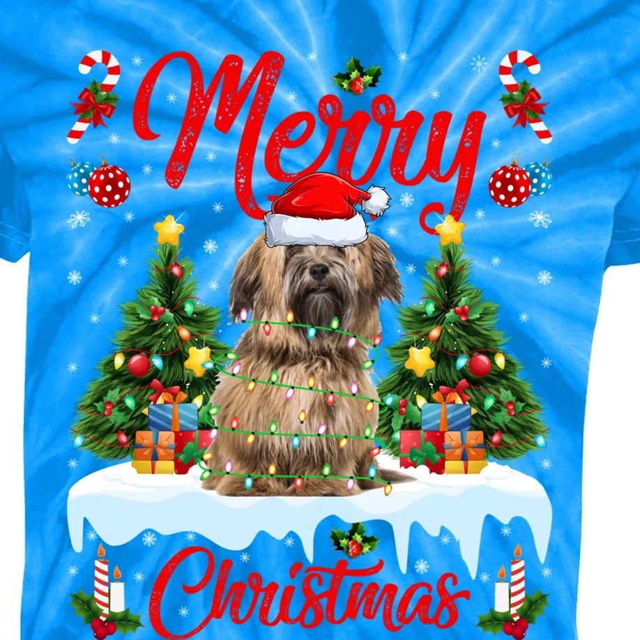 Havanese Dog Lights Xmas Tree Santa Havanese Christmas Great Gift Kids Tie-Dye T-Shirt