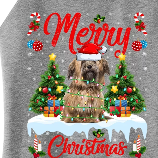 Havanese Dog Lights Xmas Tree Santa Havanese Christmas Great Gift Women’s Perfect Tri Rocker Tank