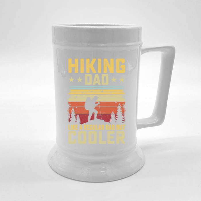 Hiking Dad Like A Regular Dad But Cooler Meaningful Gift Front & Back Beer Stein