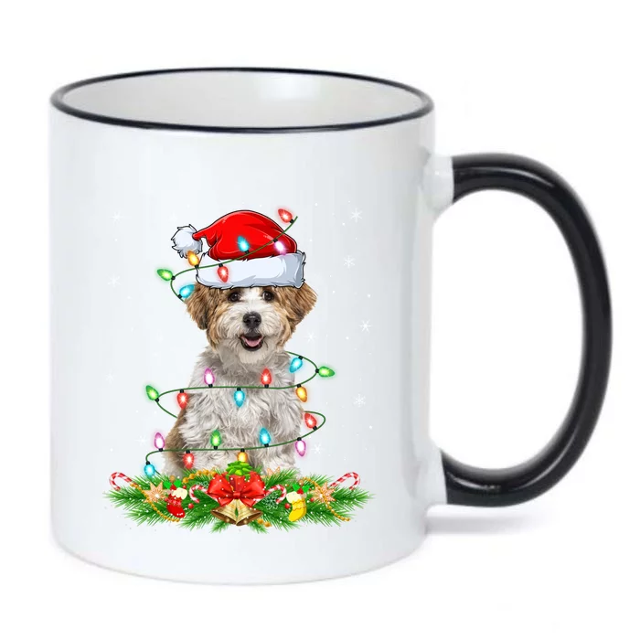 Havanese Dog Lover Lighting Xmas Santa Havanese Christmas Cute Gift Black Color Changing Mug