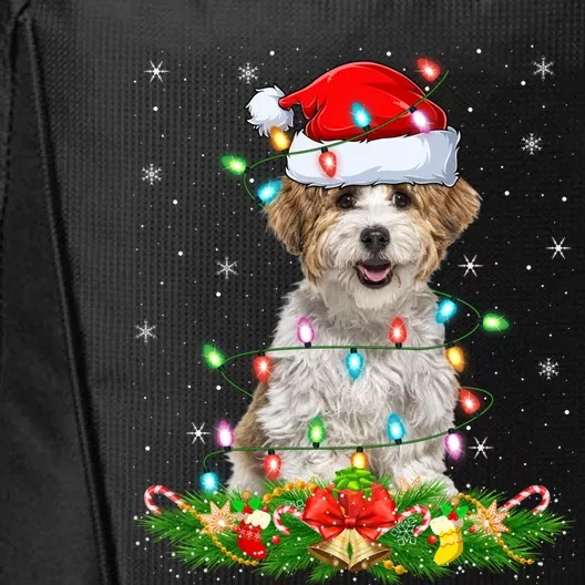 Havanese Dog Lover Lighting Xmas Santa Havanese Christmas Cute Gift City Backpack