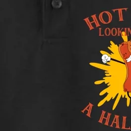 Hot Dog Looking For A Hallway Apparel Dry Zone Grid Performance Polo