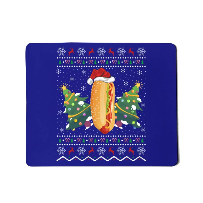 Hot Dog Lover Xmas Gift Ugly Hot Dog Christmas Gift Mousepad