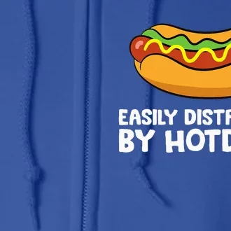 Hot Dog Lover Easily Distracted By Hotdogs Full Zip Hoodie