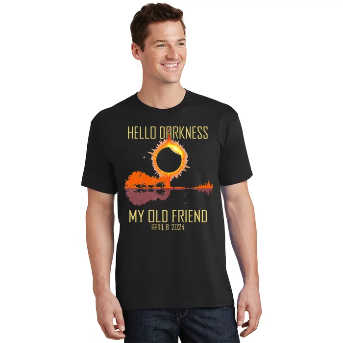 Hello Darkness My Old Friend Solar Eclipse April 08 2024 T-Shirt