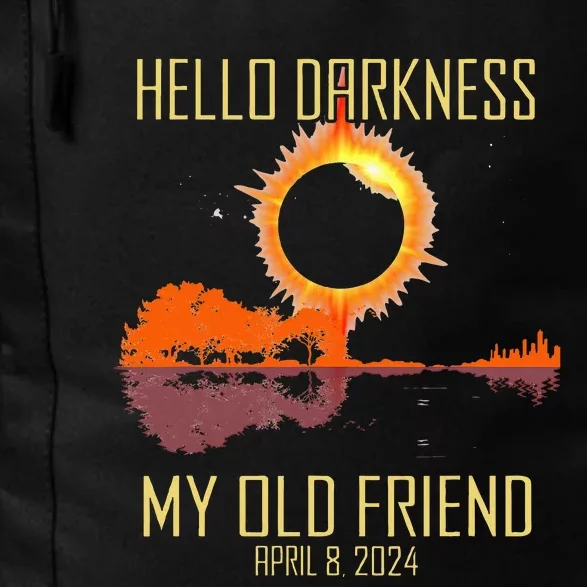 Hello Darkness My Old Friend Solar Eclipse April 08 2024 Daily Commute Backpack