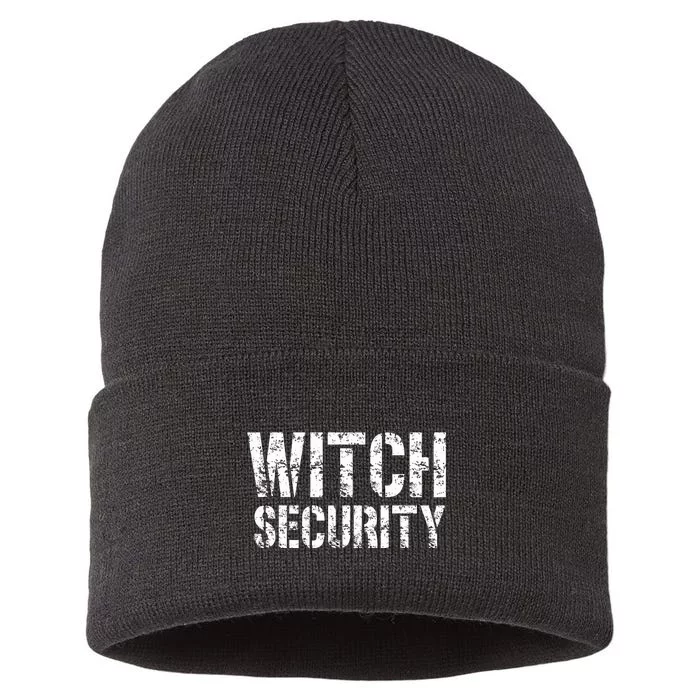 Halloween Dad Mom Daughter Adult Costume Witch Security Sustainable Knit Beanie