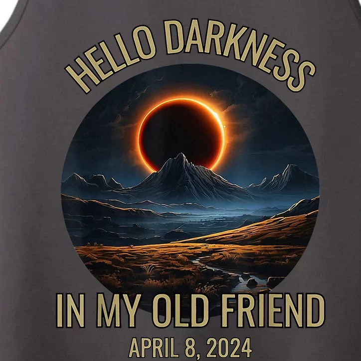 Hello Darkness My Old Friend Solar Eclipse April 08 2024 Performance Tank