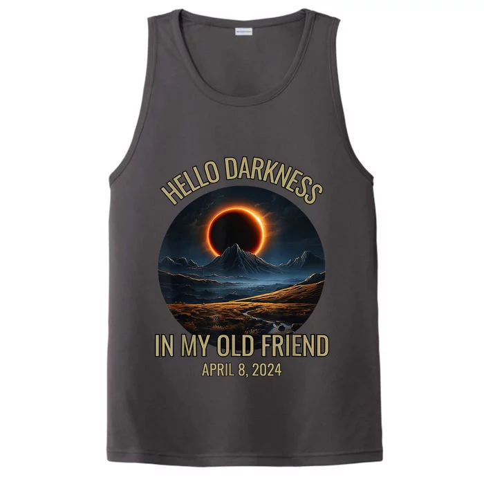 Hello Darkness My Old Friend Solar Eclipse April 08 2024 Performance Tank