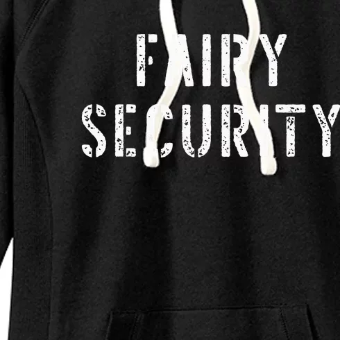 Halloween Dad Mom Daughter Adult Costume Fairy Security Women's Fleece Hoodie