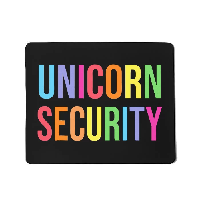 Halloween Dad Mom Daughter Adult Costume Unicorn Security Mousepad