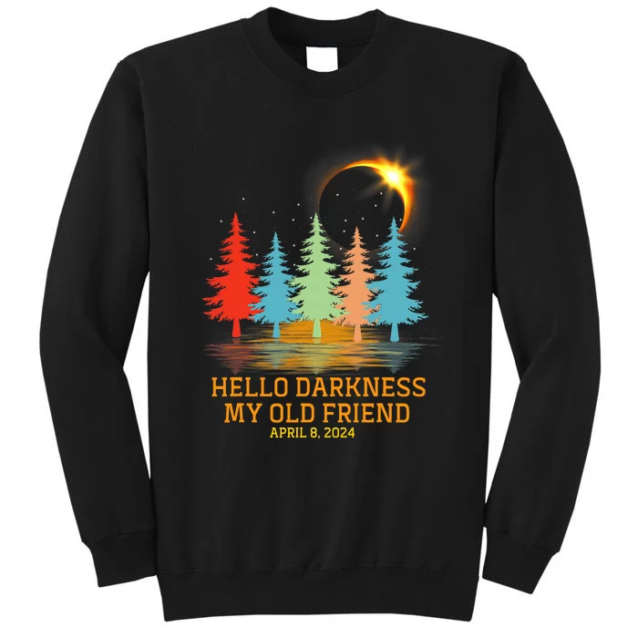 Hello Darkness My Old Friend Eclipse Vintage April 2024 Tall Sweatshirt