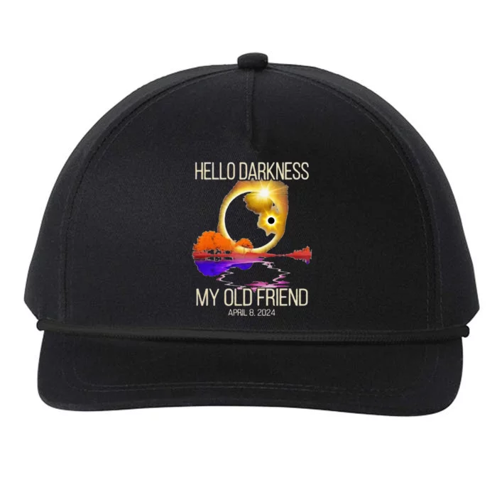 Hello Darkness My Old Friend Solar Eclipse April 08 2024 Snapback Five-Panel Rope Hat