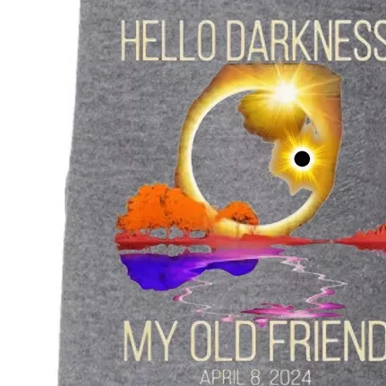 Hello Darkness My Old Friend Solar Eclipse April 08 2024 Doggie 3-End Fleece Hoodie