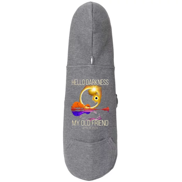 Hello Darkness My Old Friend Solar Eclipse April 08 2024 Doggie 3-End Fleece Hoodie