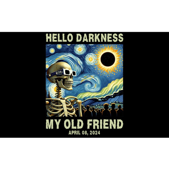 Hello Darkness My Old Friend Solar Eclipse April 08 2024 Bumper Sticker