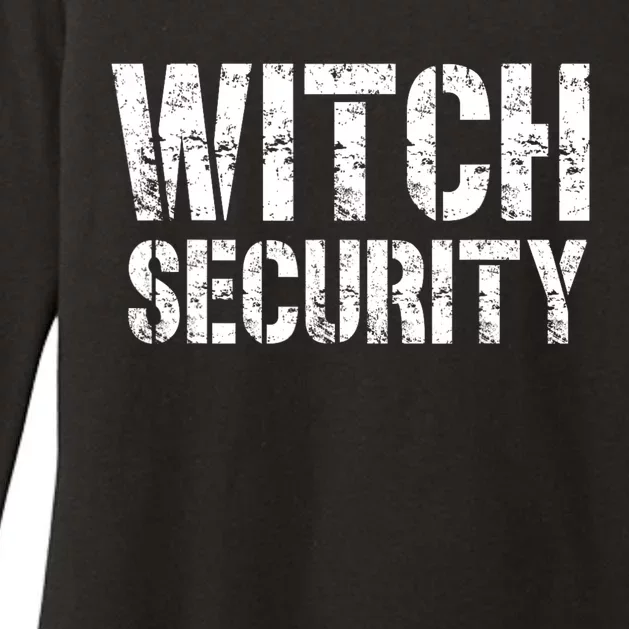 Halloween Dad Mom Daughter Adult Costume Witch Security Womens CVC Long Sleeve Shirt