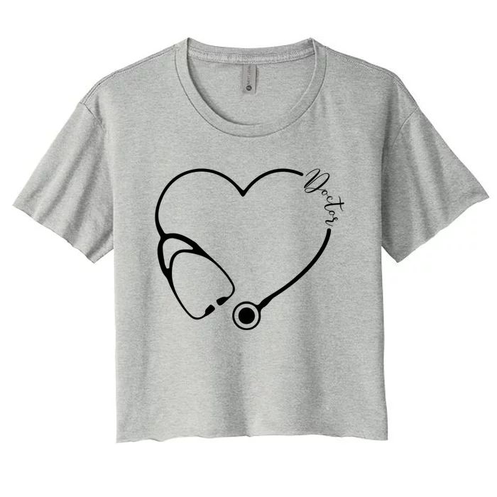 Hospital Doctor Medical Physician Med Student Great Gift Women's Crop Top Tee