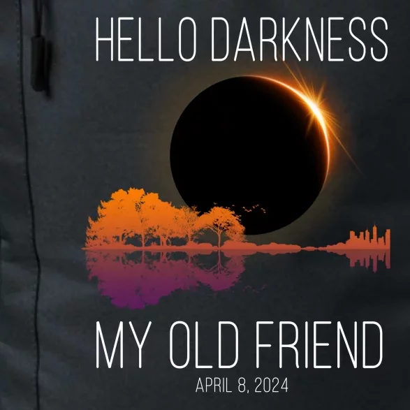 Hello Darkness My Old Friend Solar Eclipse April 8 Daily Commute Backpack