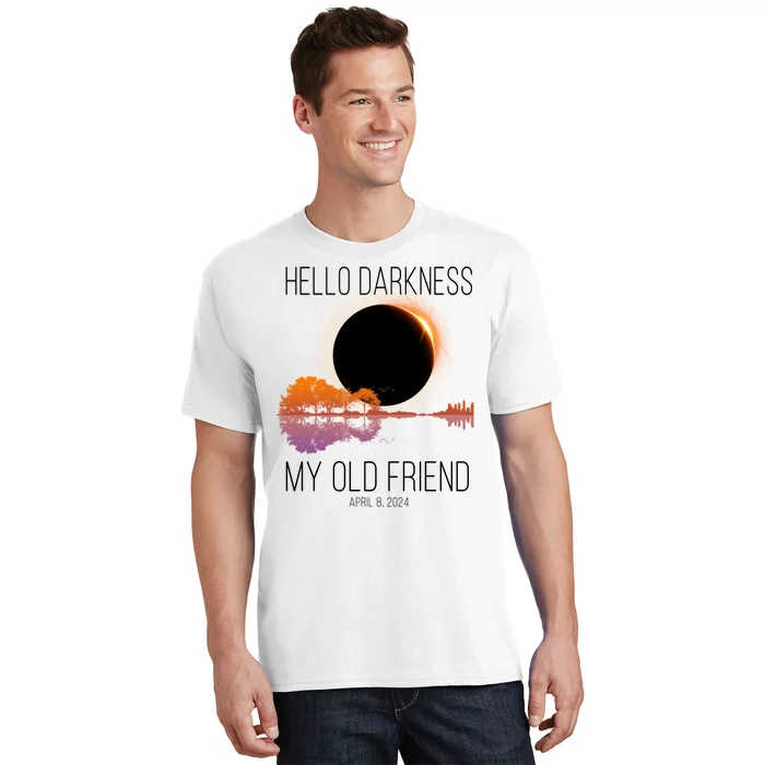 Hello Darkness My Old Friend Solar Eclipse April 8 T-Shirt