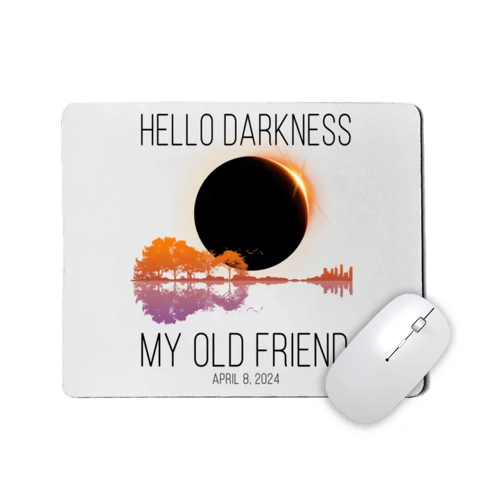 Hello Darkness My Old Friend Solar Eclipse April 8 Mousepad