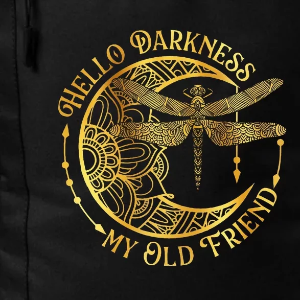 Hello Darkness My Old Friend Dragonfly Lover Insects Moon Daily Commute Backpack