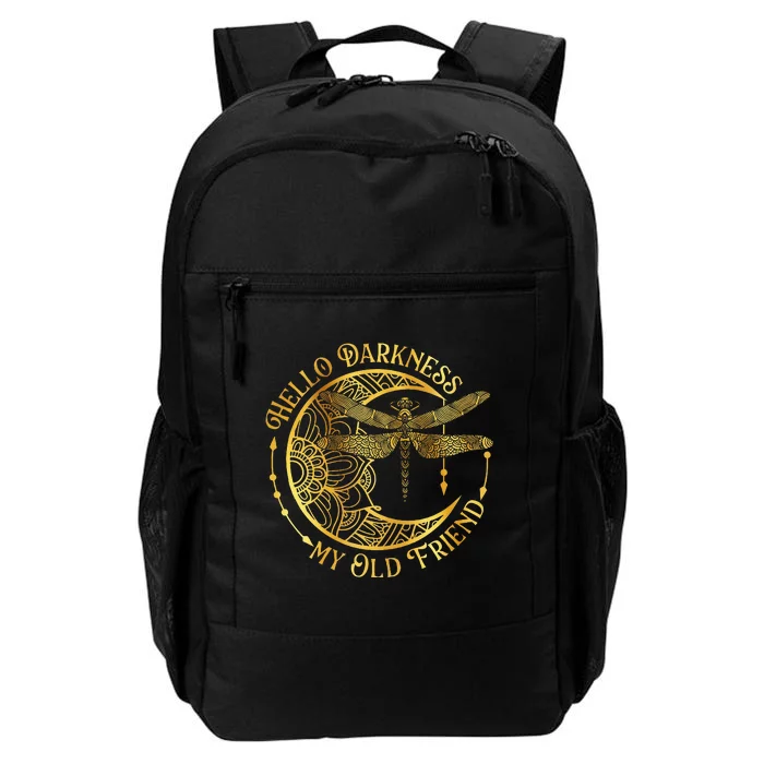 Hello Darkness My Old Friend Dragonfly Lover Insects Moon Daily Commute Backpack