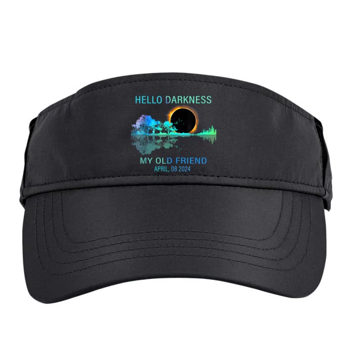 Hello Darkness My Old Friend 2024 Solar Eclipse April 08 2024 Adult Drive Performance Visor